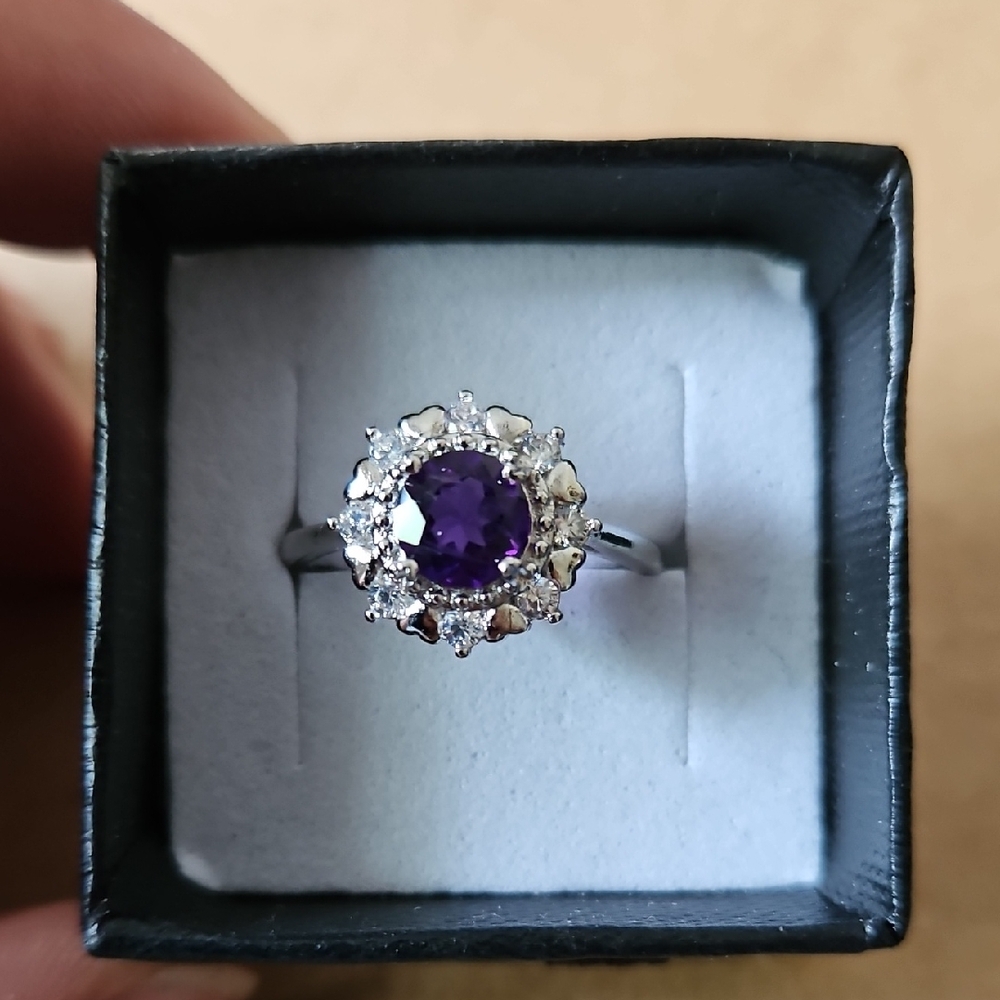 Deep Amethyst Gemstone Ring